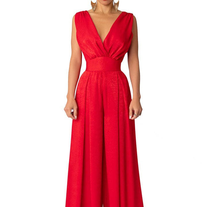 NEW - Elegant slim-fit jumpsuit high-waist