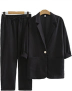 Becky™ Chic Cotton Linen Suit-Set
