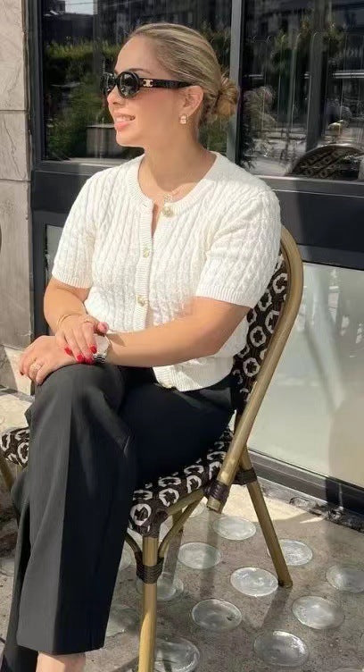 Chloe - Button Knit