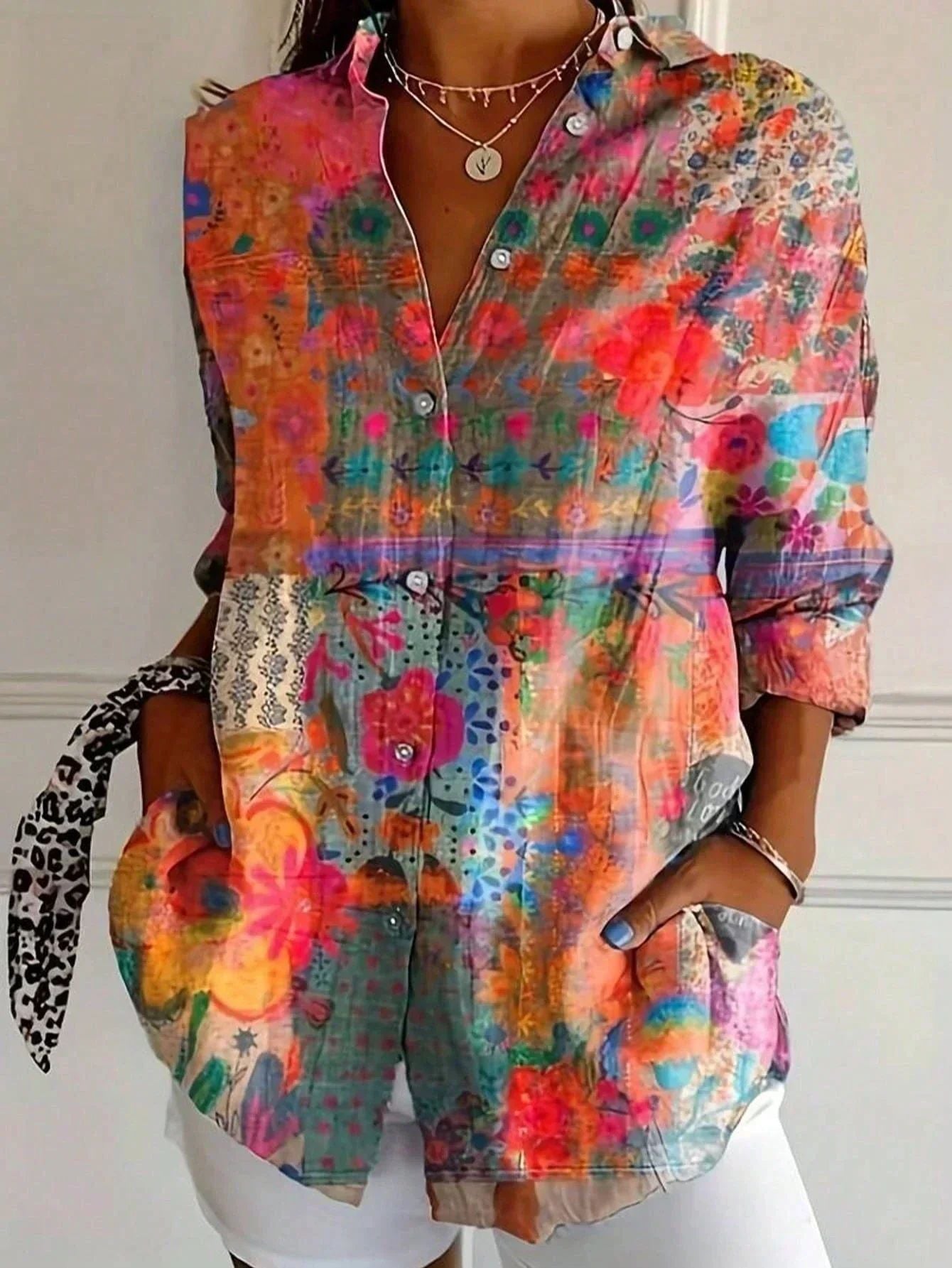 Kiki - Chic Linen button-down shirt