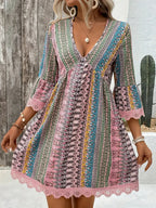 Vestido mini con cordones Desert Boho Muse