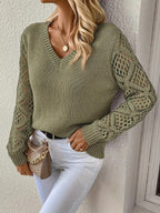 The Aspen Lace Knit Sweater Spring