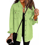 Jenny - Spring Denim Buttoned Jacket