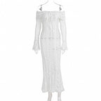 Elysian Lace Off-Shoulder Dress