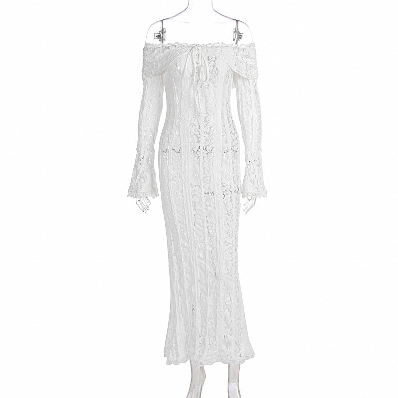 Elysian Lace Off-Shoulder Dress