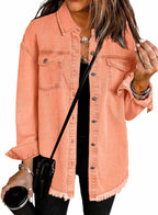 Jenny - Spring Denim Buttoned Jacket