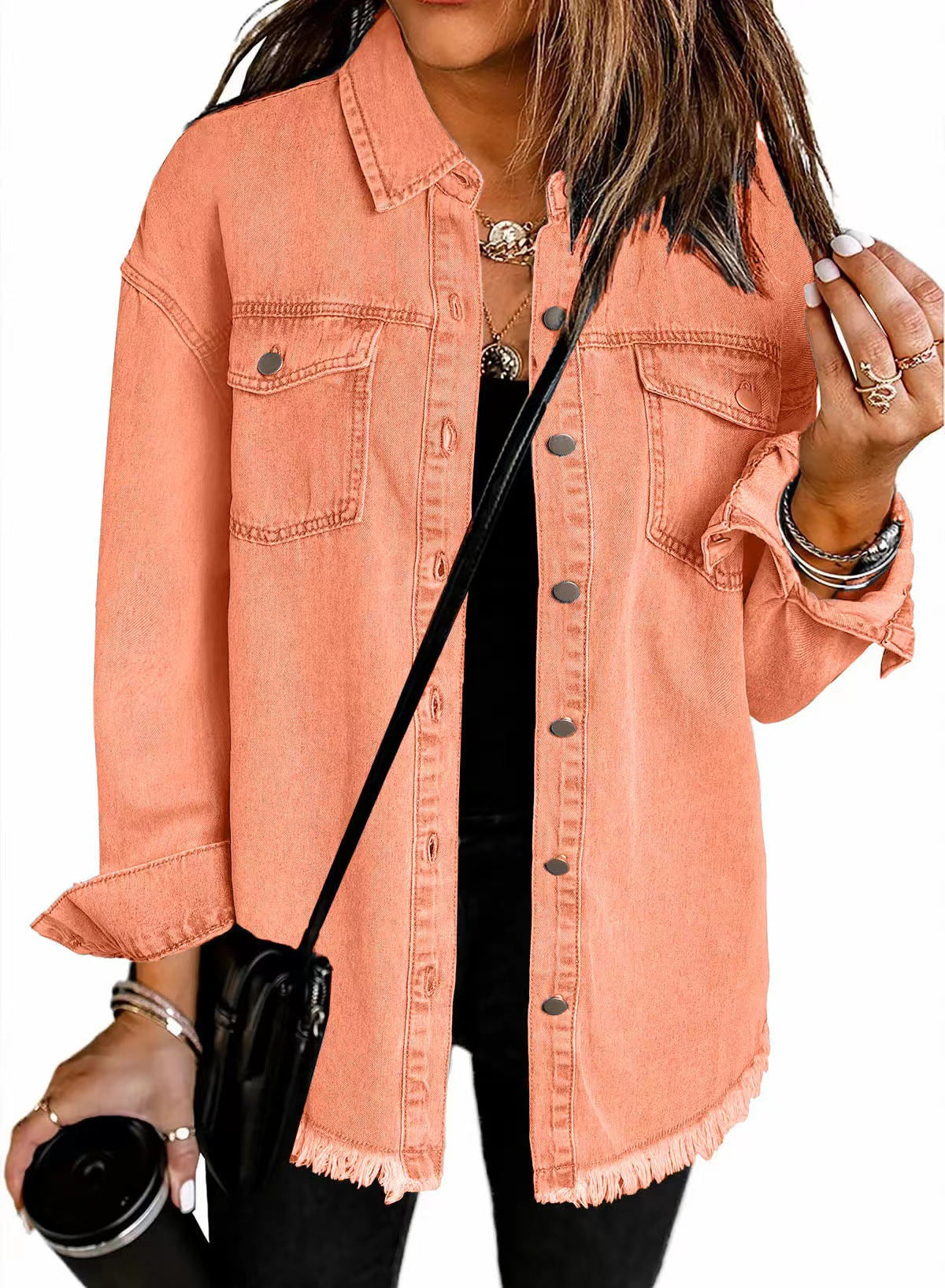 Jenny - Spring Denim Buttoned Jacket