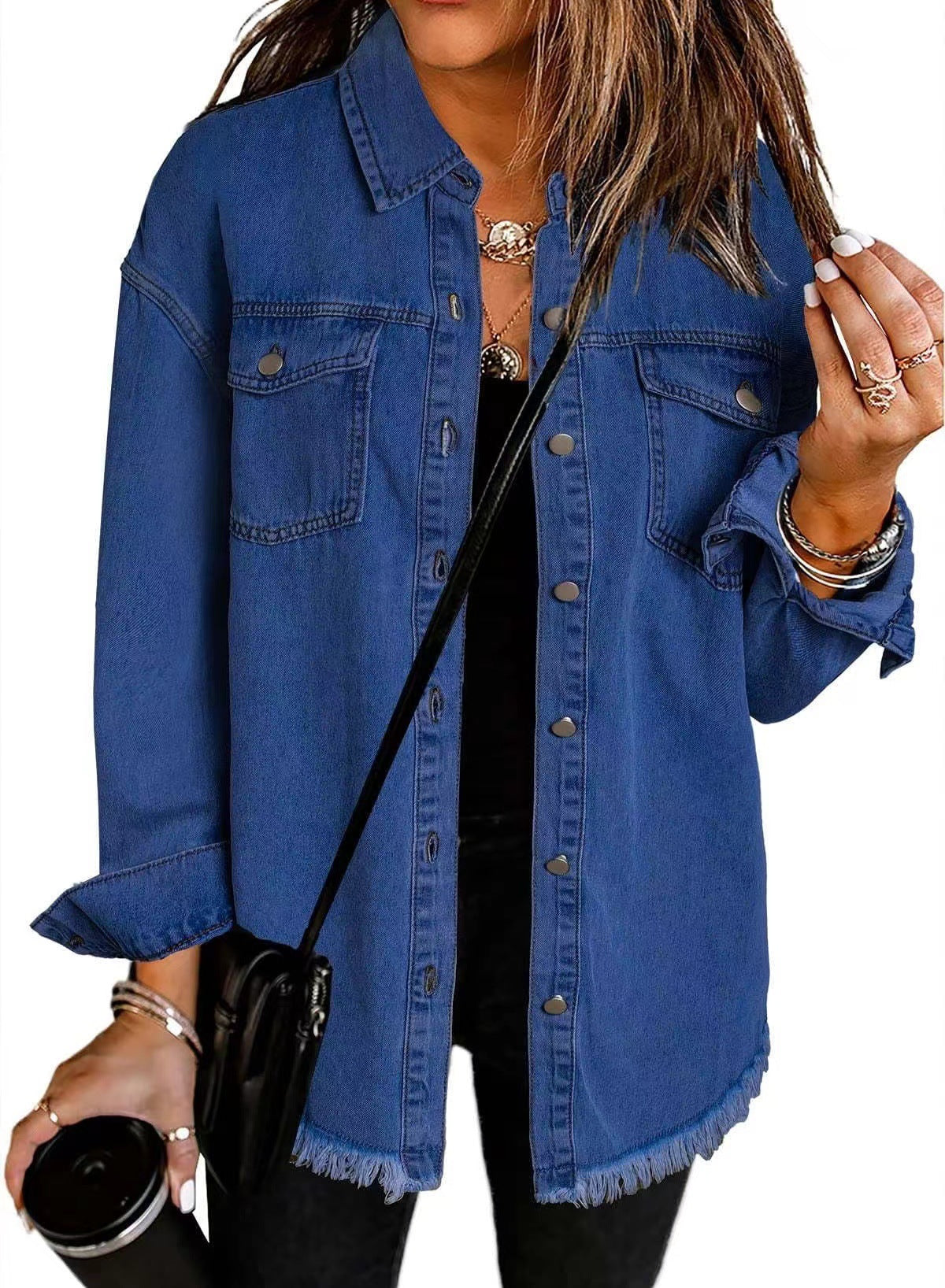 Jenny - Spring Denim Buttoned Jacket