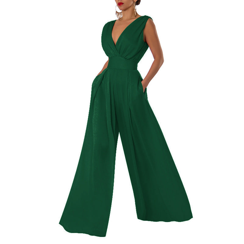 NEW - Elegant slim-fit jumpsuit high-waist