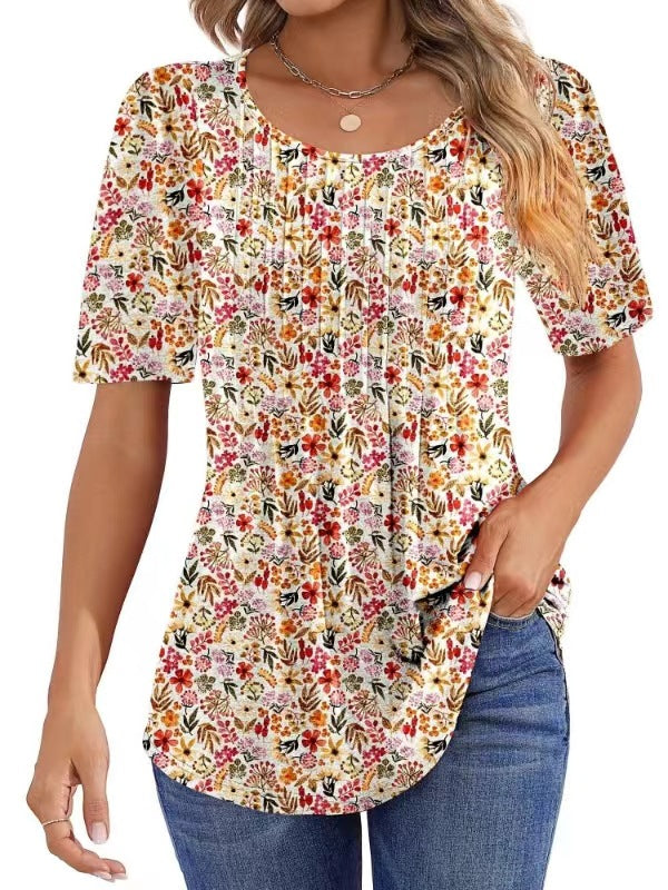 Kira - Short sleeve Floral Shirt