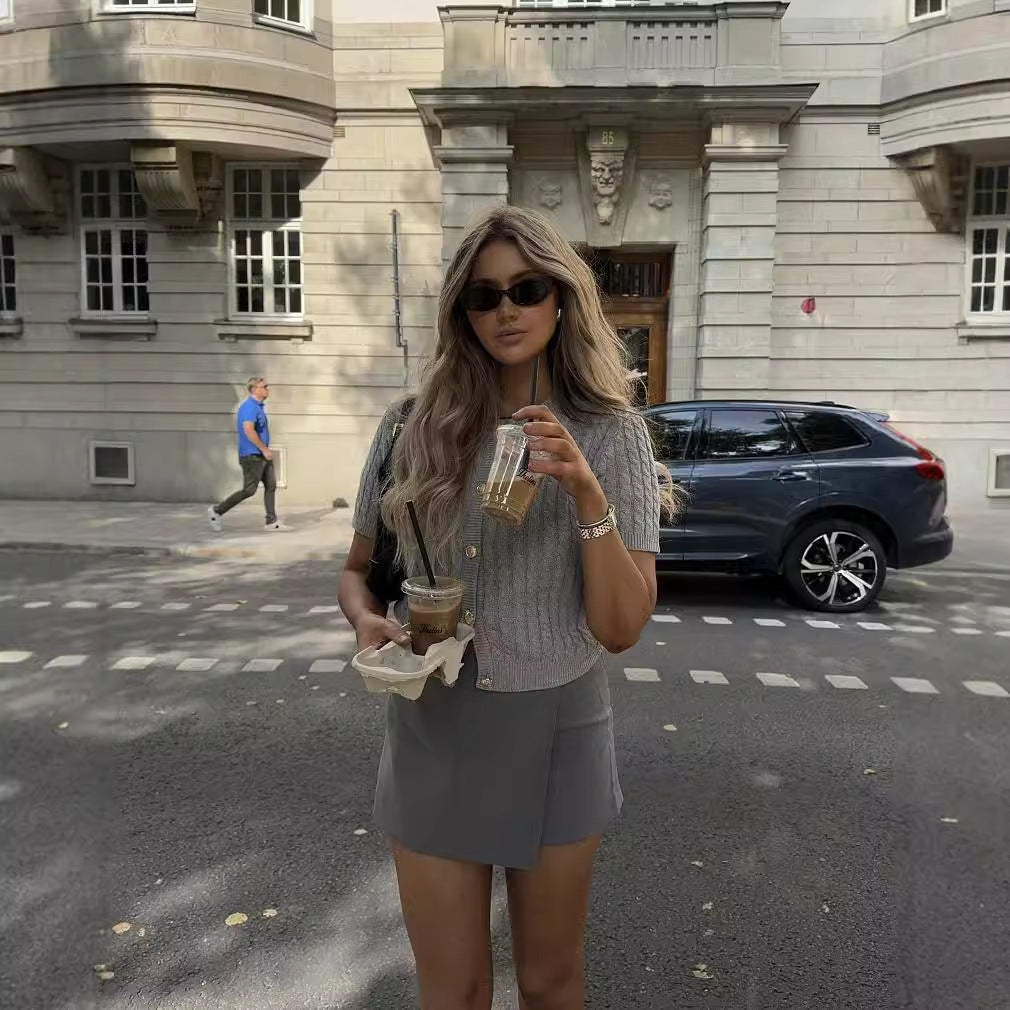 Chloe - Button Knit