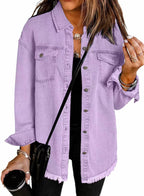 Jenny - Spring Denim Buttoned Jacket
