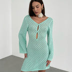 Short Coastal Knitted Dress