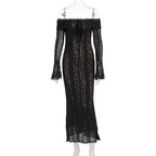 Elysian Lace Off-Shoulder Dress