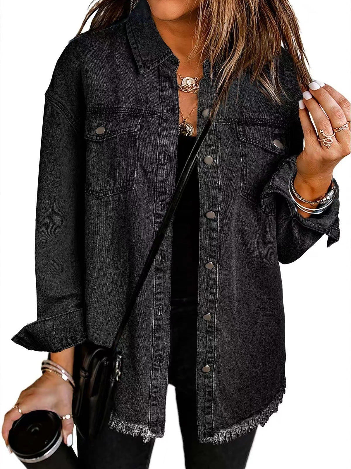 Jenny - Spring Denim Buttoned Jacket