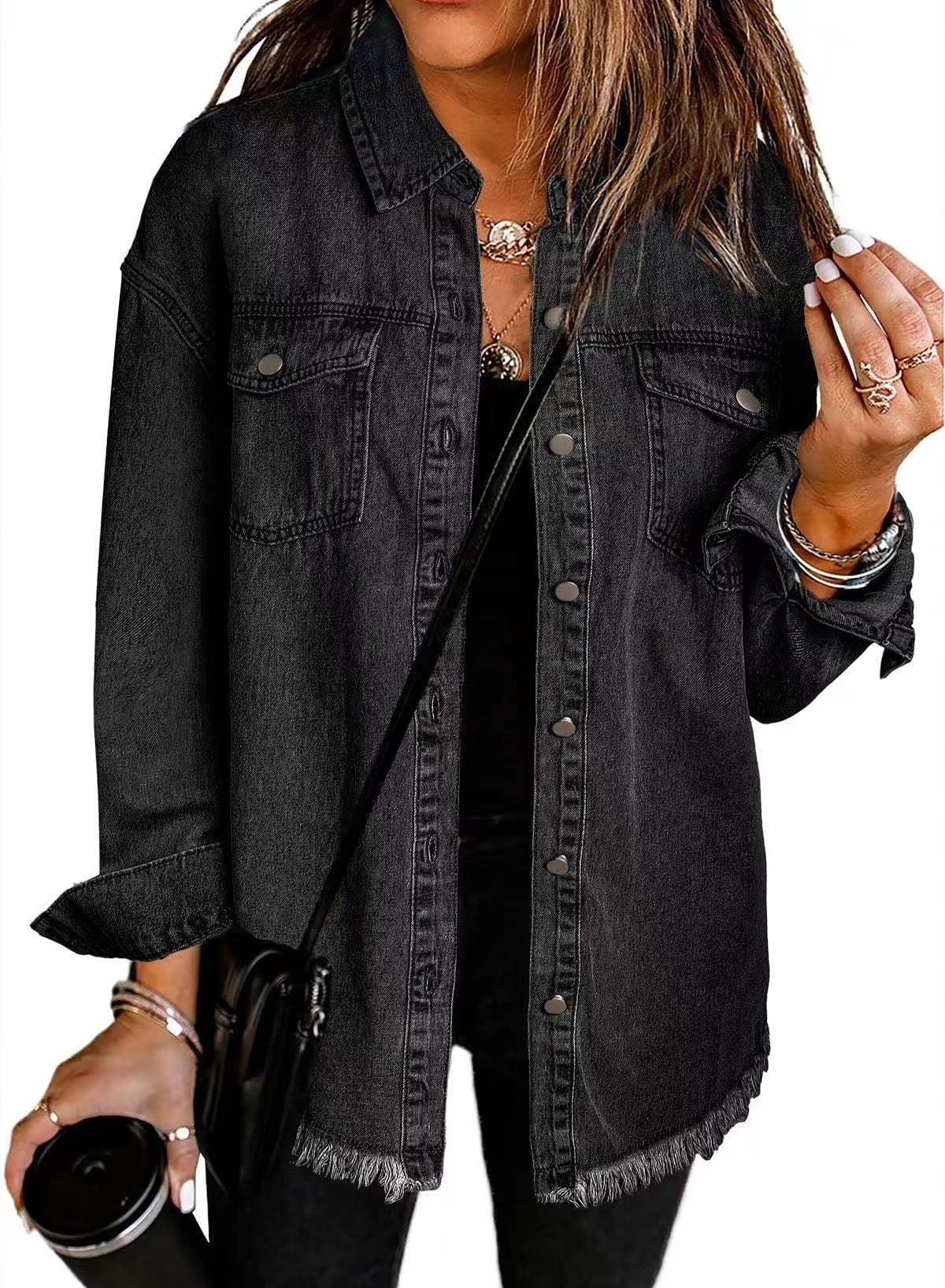Jenny - Spring Denim Buttoned Jacket