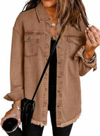 Jenny - Spring Denim Buttoned Jacket