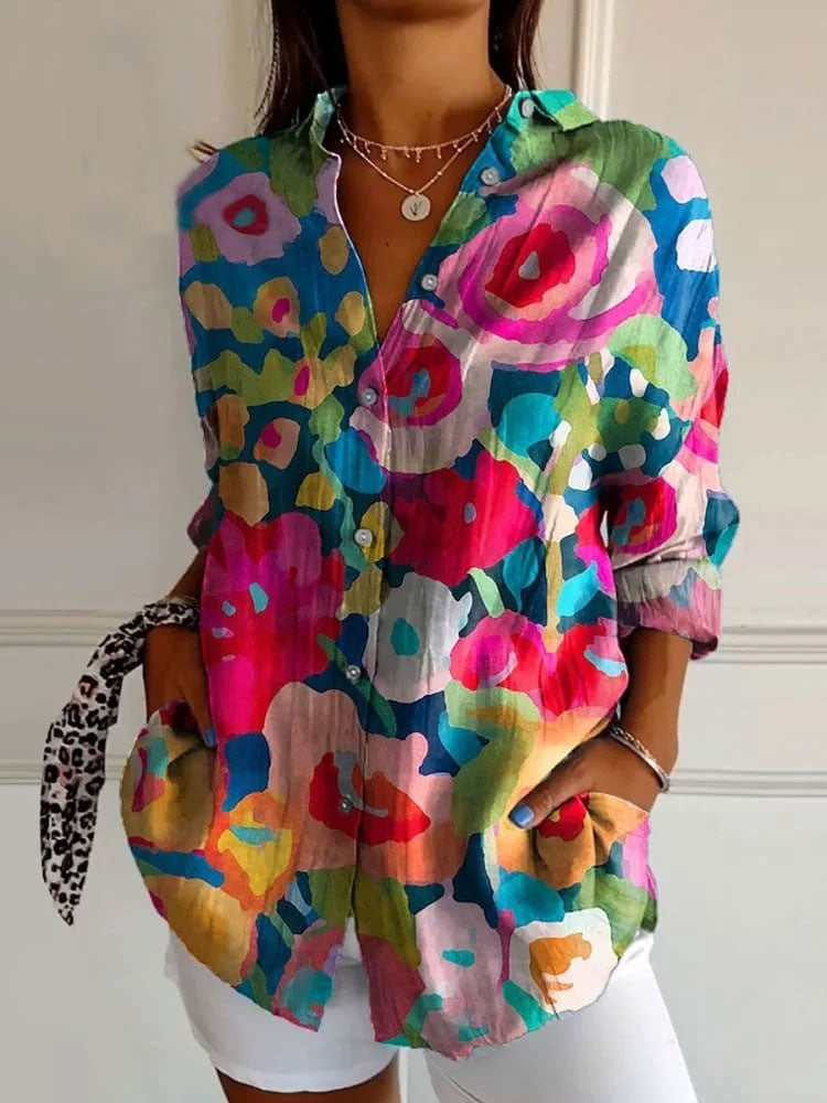Kiki - Chic Linen button-down shirt