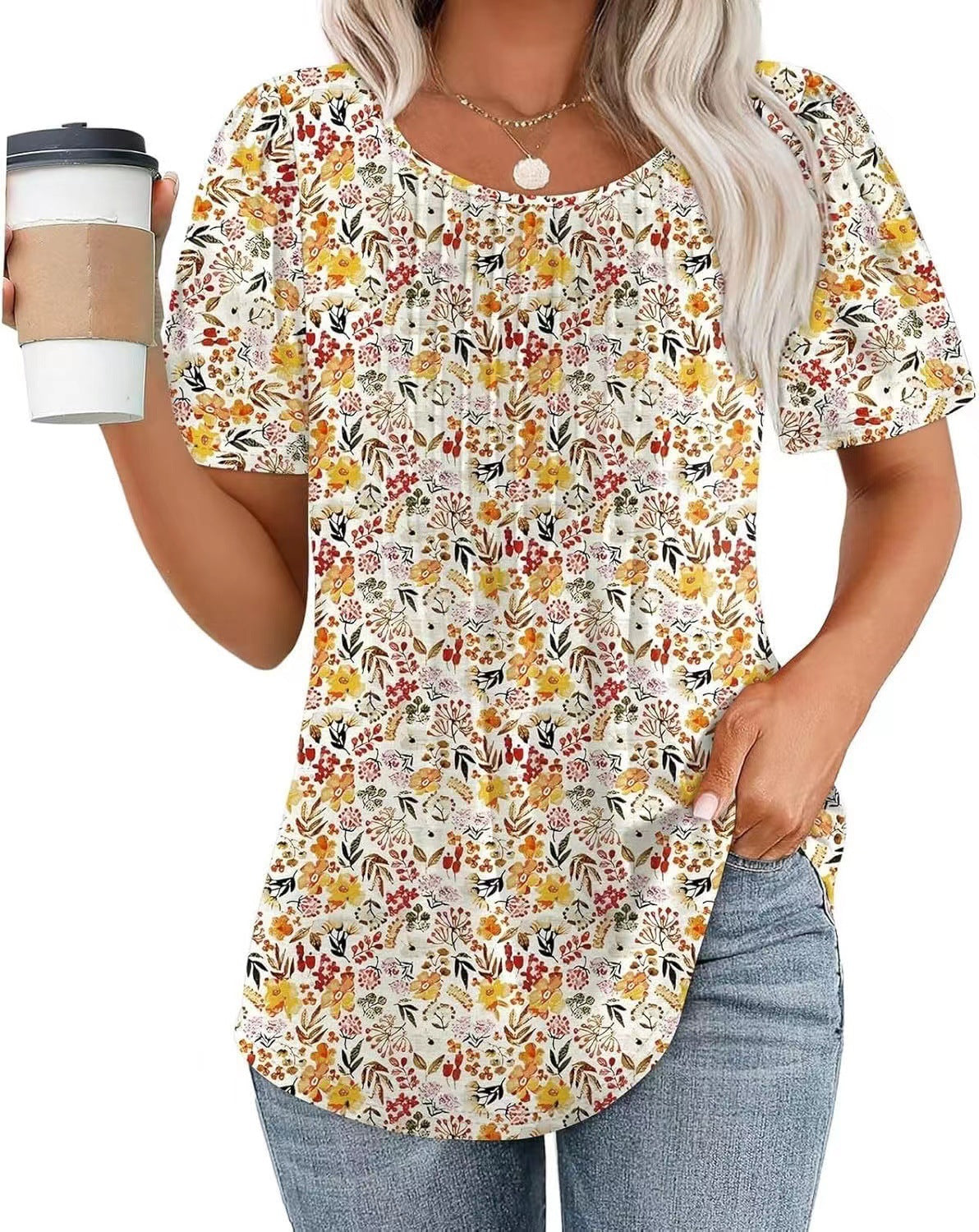 Kira - Short sleeve Floral Shirt