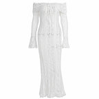Elysian Lace Off-Shoulder Dress