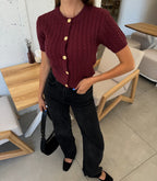 Chloe - Button Knit