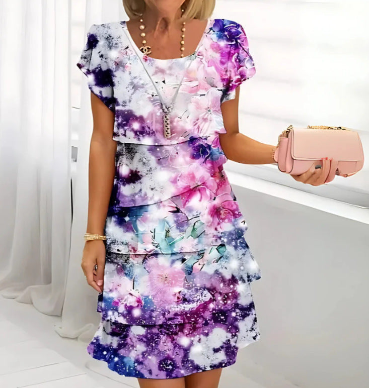 Rosy™ Elegant Whisper Artistic Chic Dress