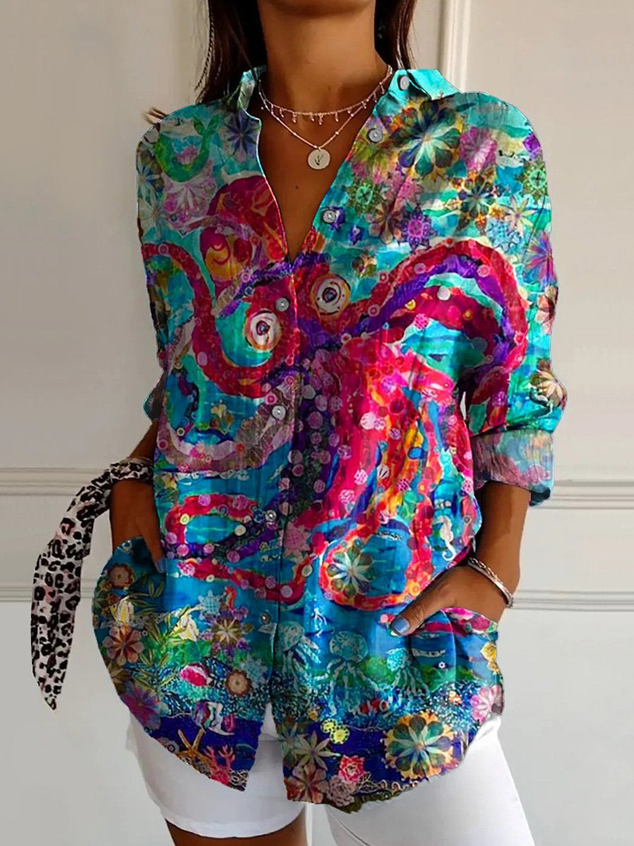 Kiki - Chic Linen button-down shirt