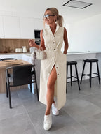 Effortless Chic Button-Down Dress